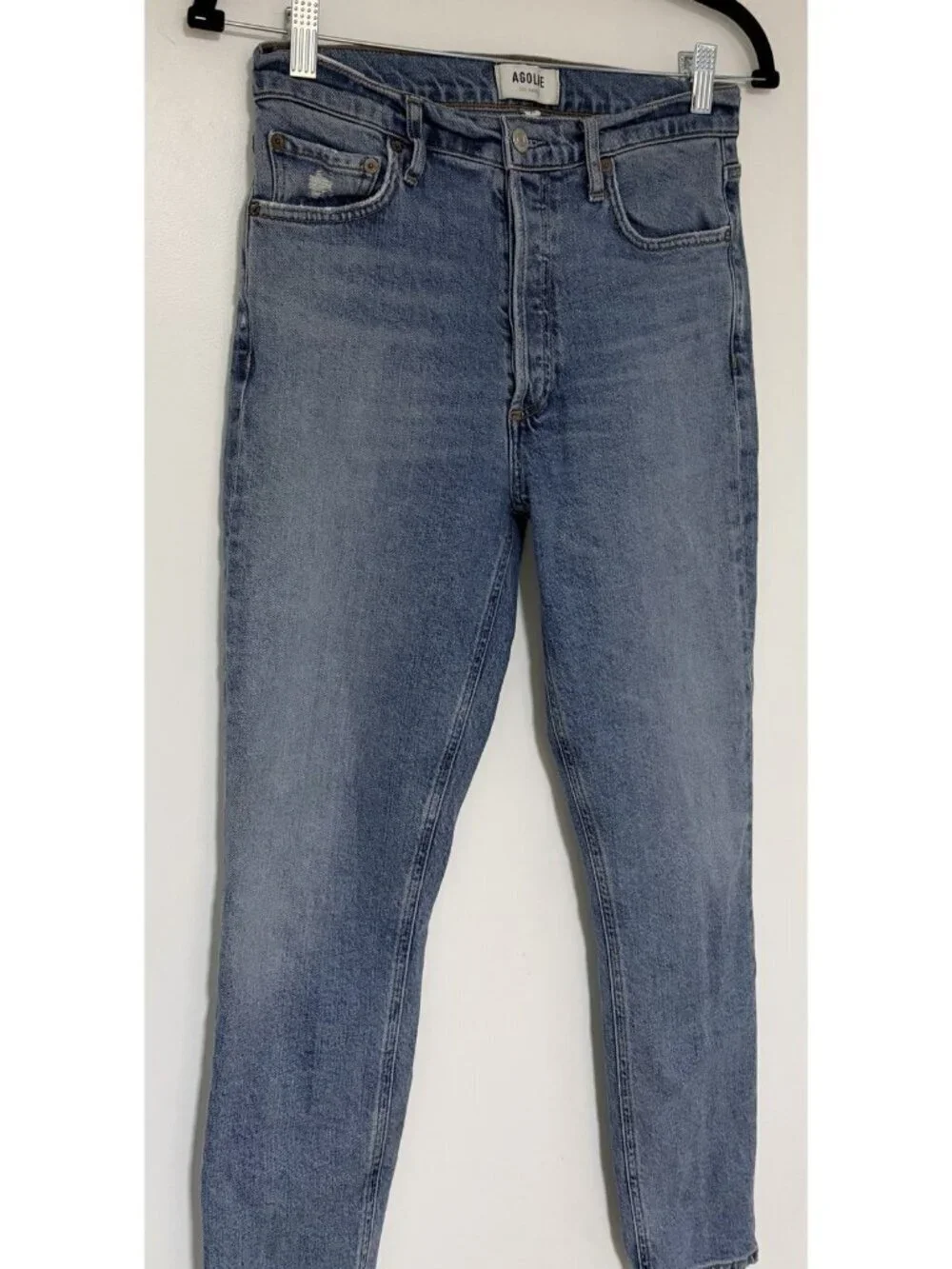Agolde High Rise Hidden Button Fly Women’s Nico Blue Jeans Size 26